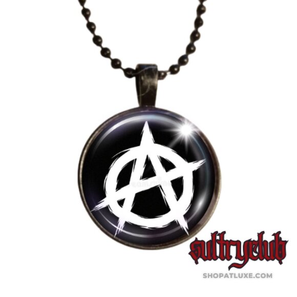 Anarchy Symbol Necklace (Several Styles) - Picture 2 of 16